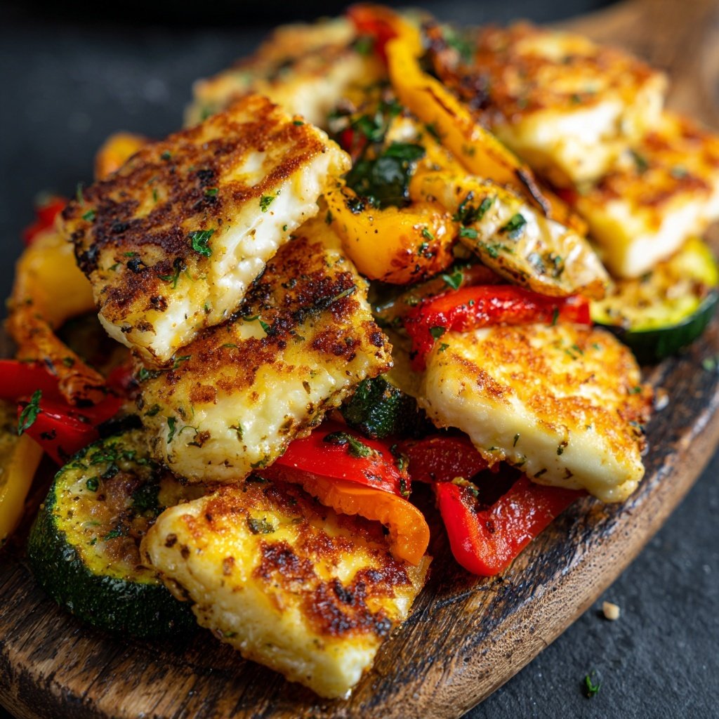 Ofengemüse mit Halloumi