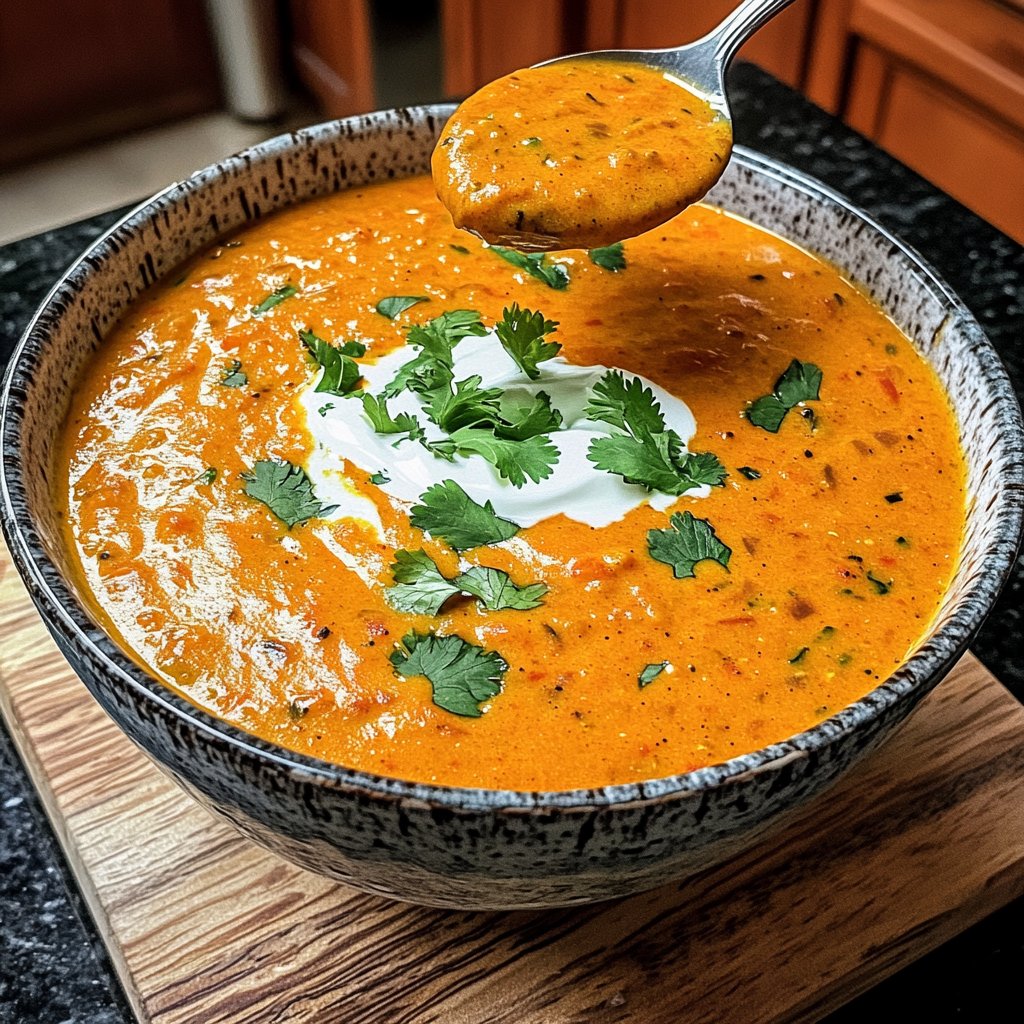 Kürbissuppe mit Curry