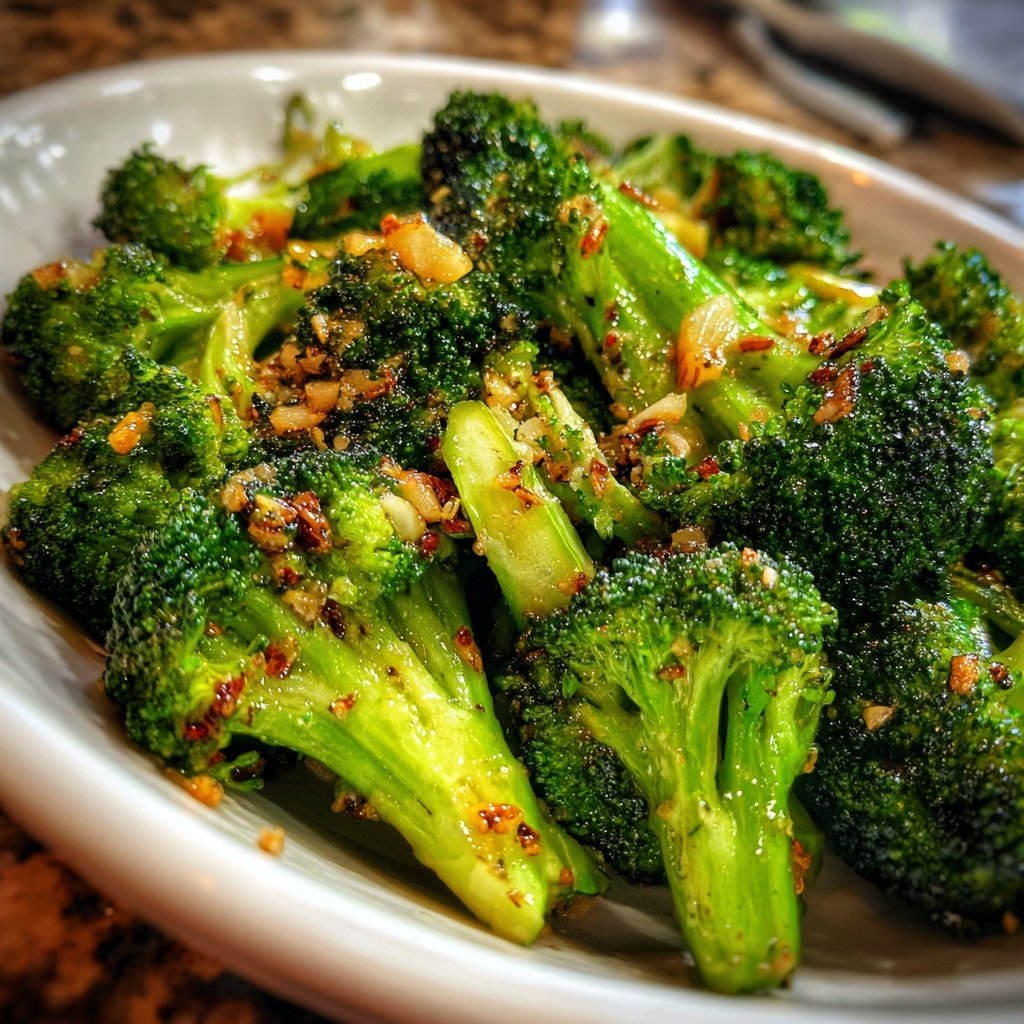 Brokkoli Pfanne Mit Knoblauch