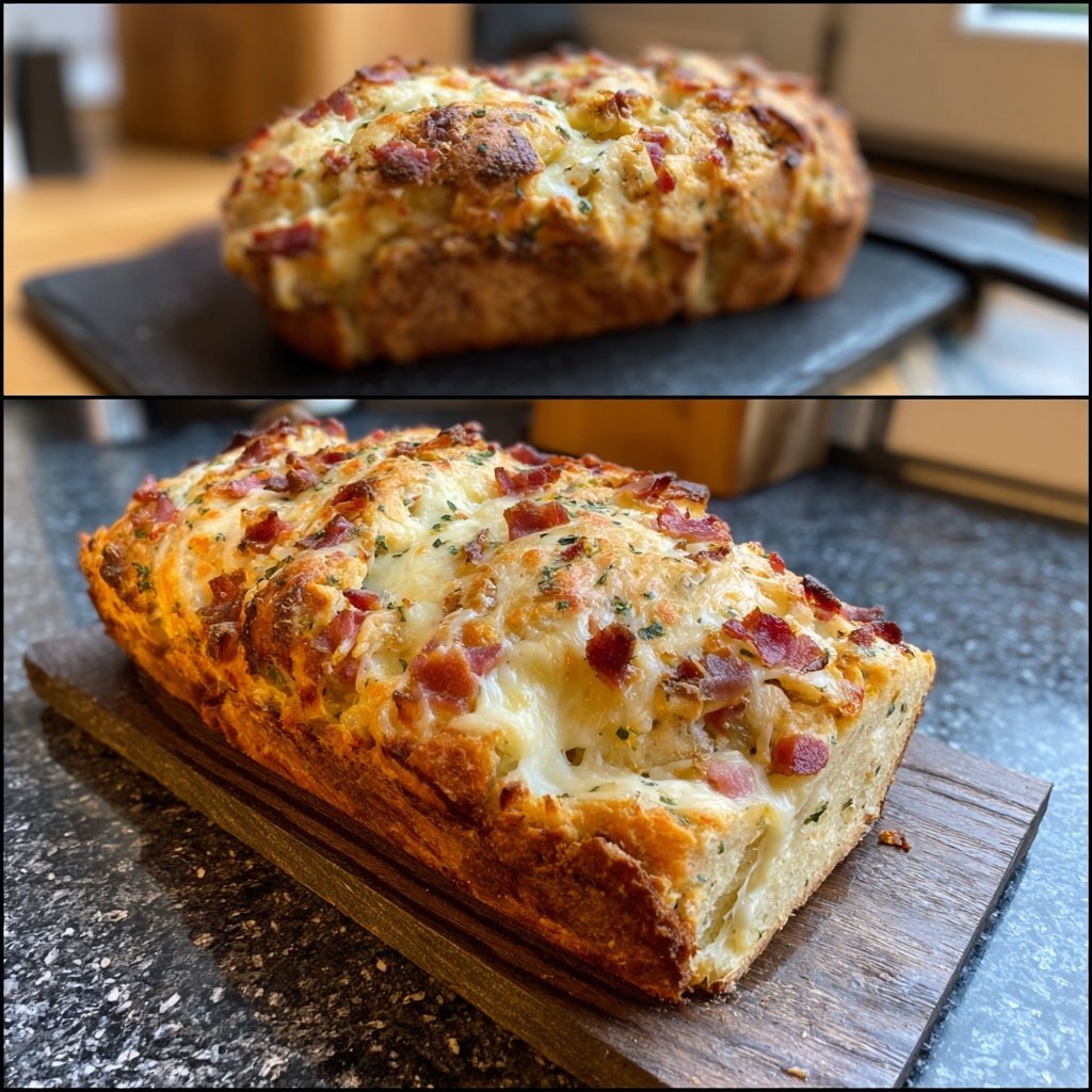 Zupfbrot Mit Käse Und Speck