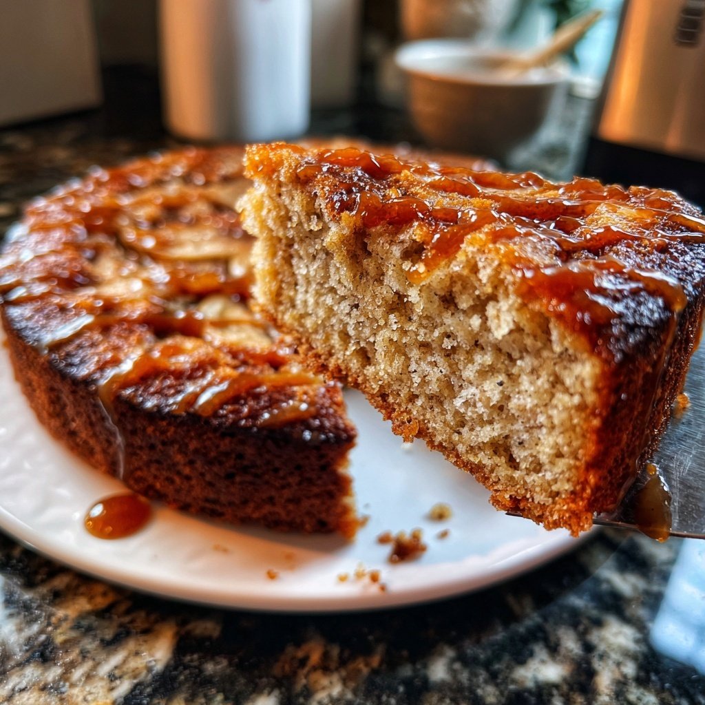 Bananenkuchen mit Apfelmus