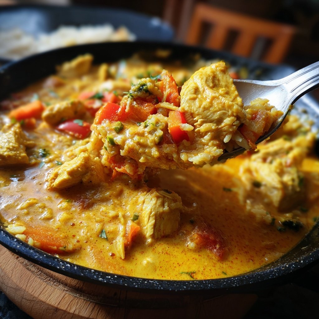 Kalorienarmes Hähnchen Curry