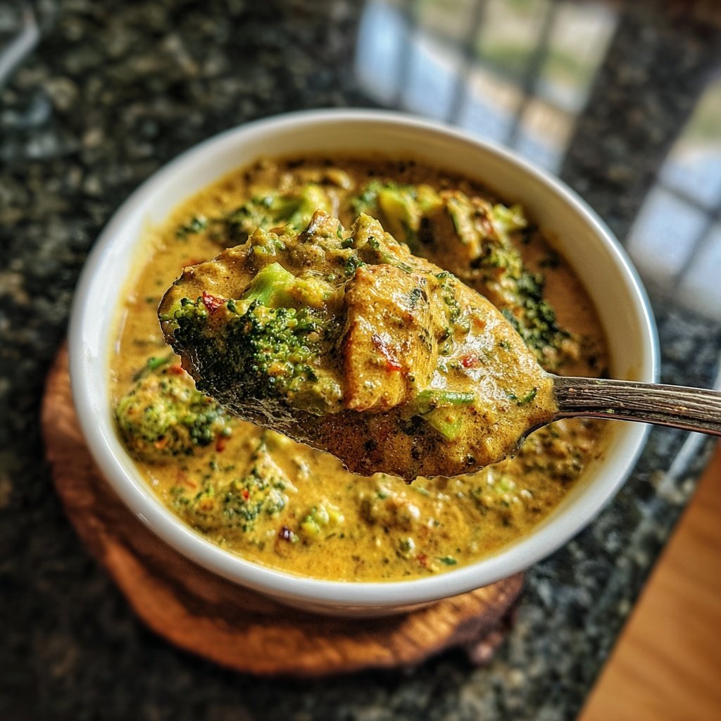 Kokoscurry mit Brokkoli