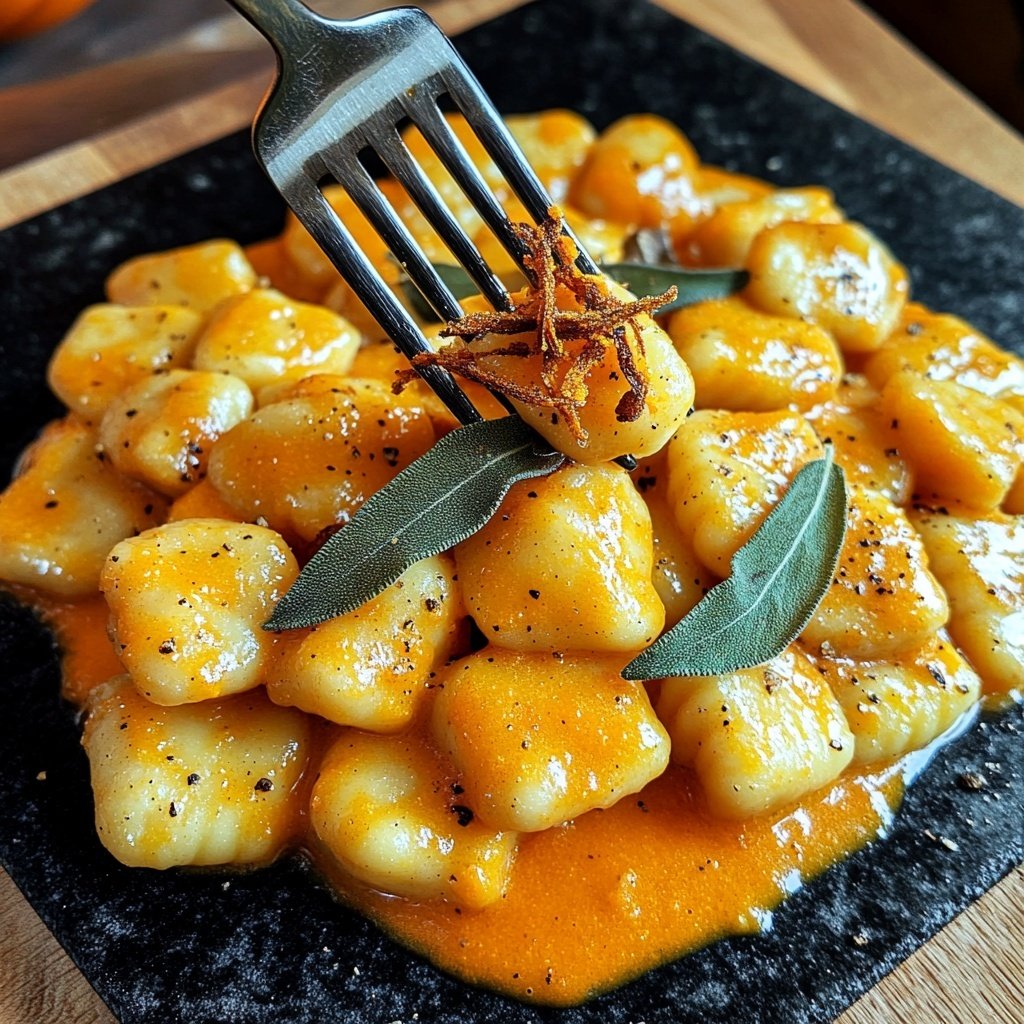 Gnocchi mit Kürbissauce