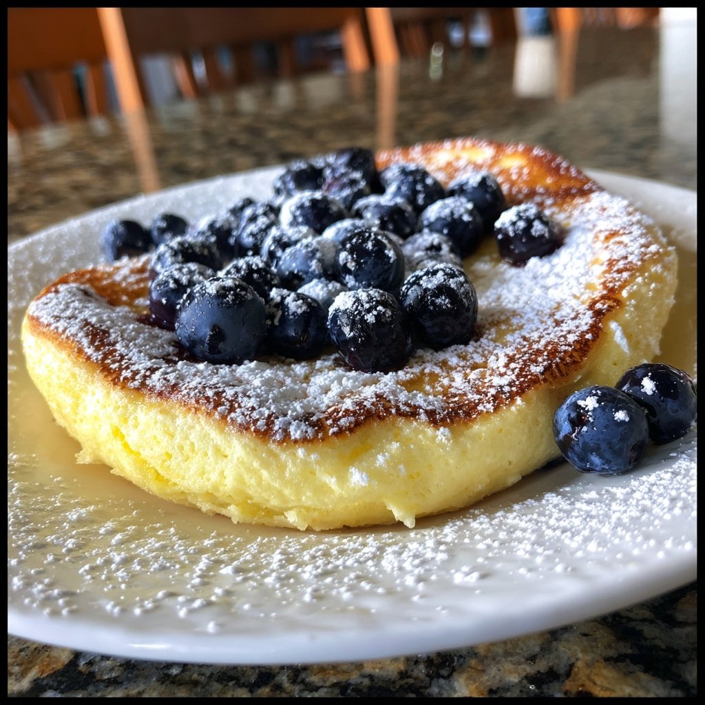 Pfannkuchen mit Heidelbeeren
